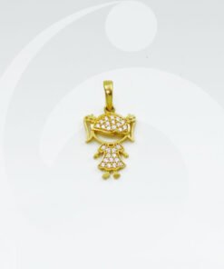 PINGENTE OURO 18K MENINA MEDIO | PI_012BAT