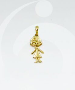 PINGENTE OURO 18K MENINA MEDIO | PI_012BAT