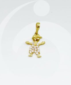 PINGENTE OURO 18K MENINO MEDIO | PI_012BAT