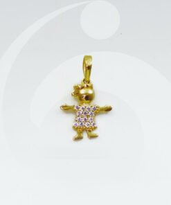 PINGENTE OURO 18K MENINA  MEDIO | PI_012BAT