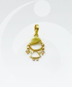 PINGENTE OURO 18K MENINA PEQUENO | PI_011BAT