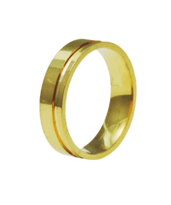 PAR DE ALIANÇAS OURO 18K RETA ONE WAY