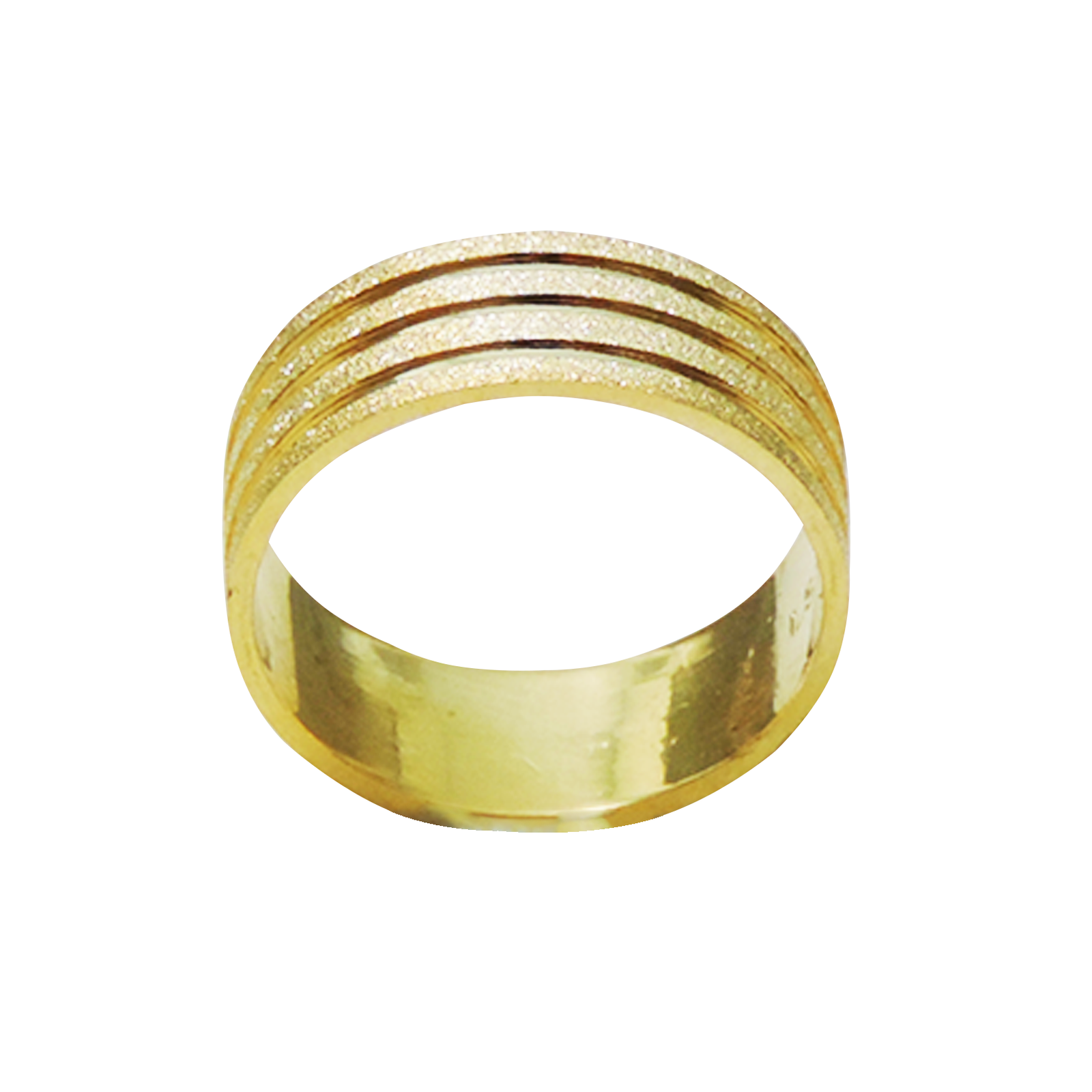 PAR DE ALIANÇAS OURO 18K RETA THREE WAYS - Imagem 3