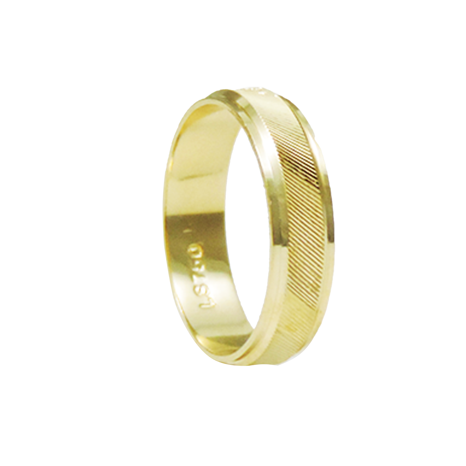 PAR DE ALIANÇAS OURO 18K CÔNCAVA BIG CROWN - Imagem 2