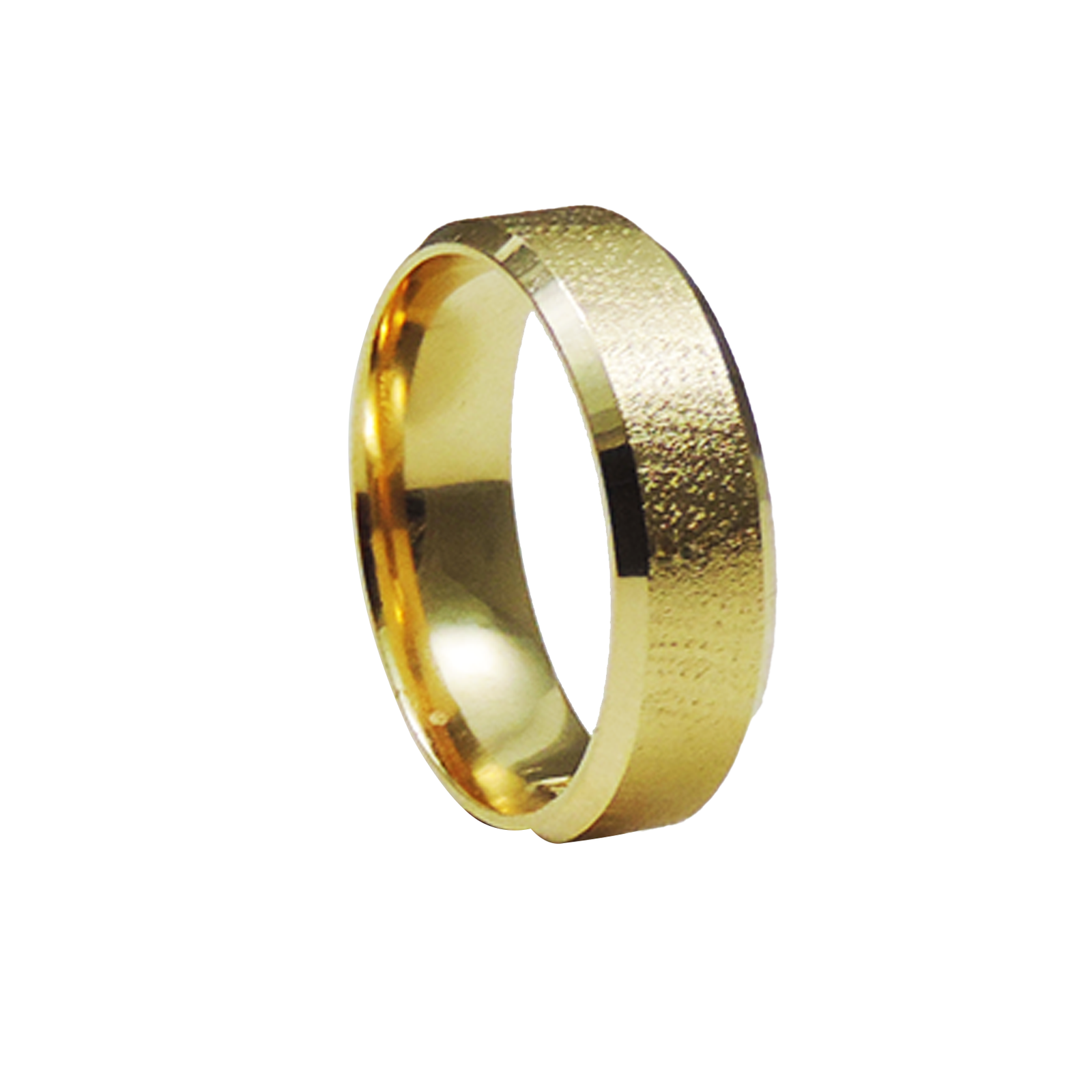 PAR DE ALIANÇAS OURO 18K RETA DESERT - Imagem 2