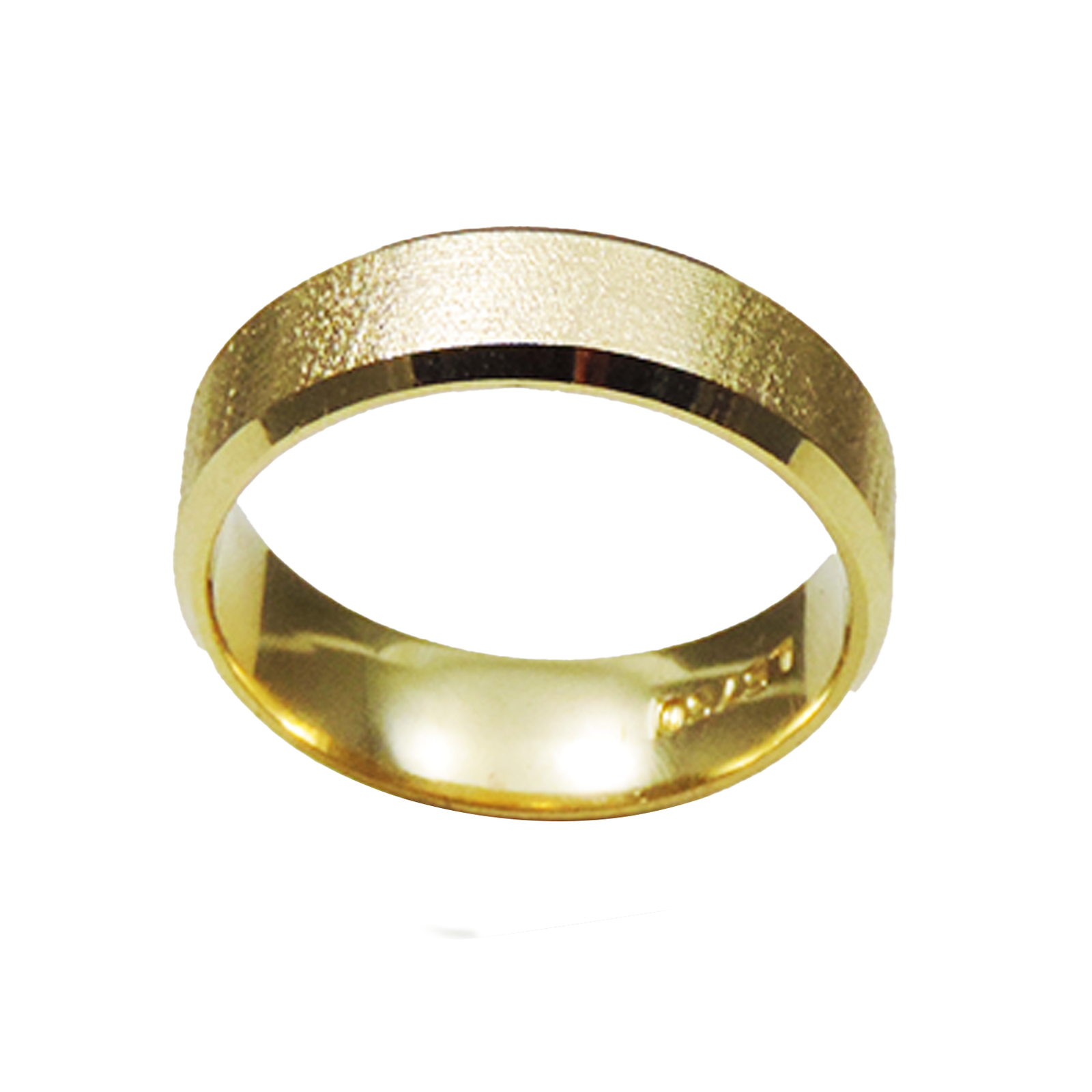 PAR DE ALIANÇAS OURO 18K RETA DESERT - Imagem 3