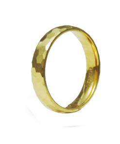 PAR DE ALIANÇAS OURO 18K ABAULADA HONNEY