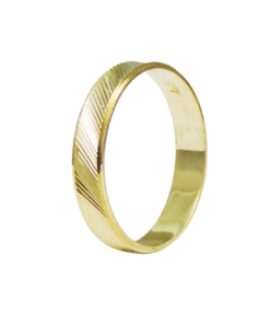 PAR DE ALIANÇAS OURO 18K CÔNCAVA MEDIUM CROWN