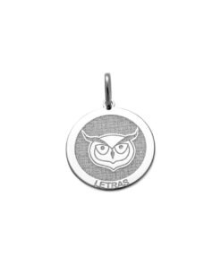 PINGENTE MEDALHA PRATA 925 SÍMBOLOS PROFISSÕES - Letras