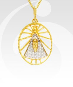 PINGENTE NOSSA SENHORA MEDIA OURO 18K | PI_015