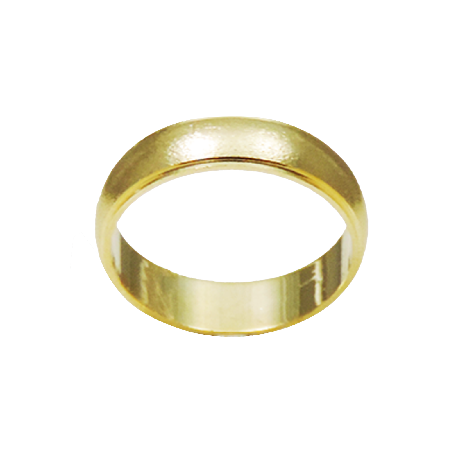 PAR DE ALIANÇAS OURO 18K ABAULADA SUNSHINE - Imagem 3