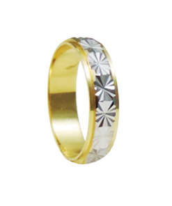 Alternative view of PAR DE ALIANÇAS OURO 18K RETA WHITE STARS