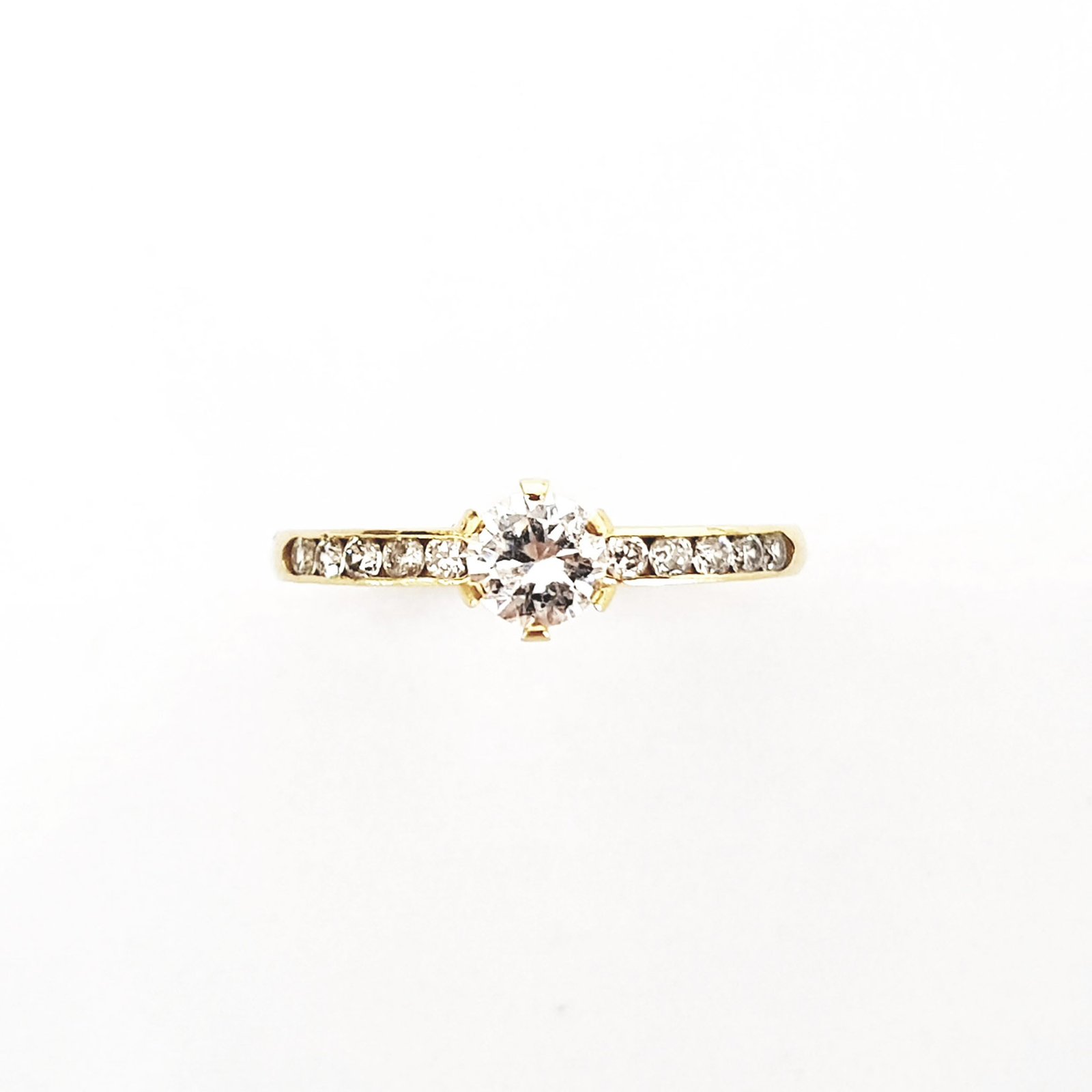 ANEL OURO 18K SOLITÁRIO BEGONIA DIAMOND - Imagem 4