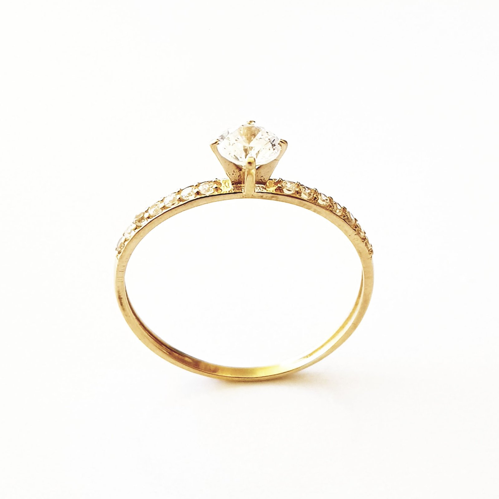 ANEL OURO 18K SOLITÁRIO BLUEBELL DIAMOND - Imagem 3