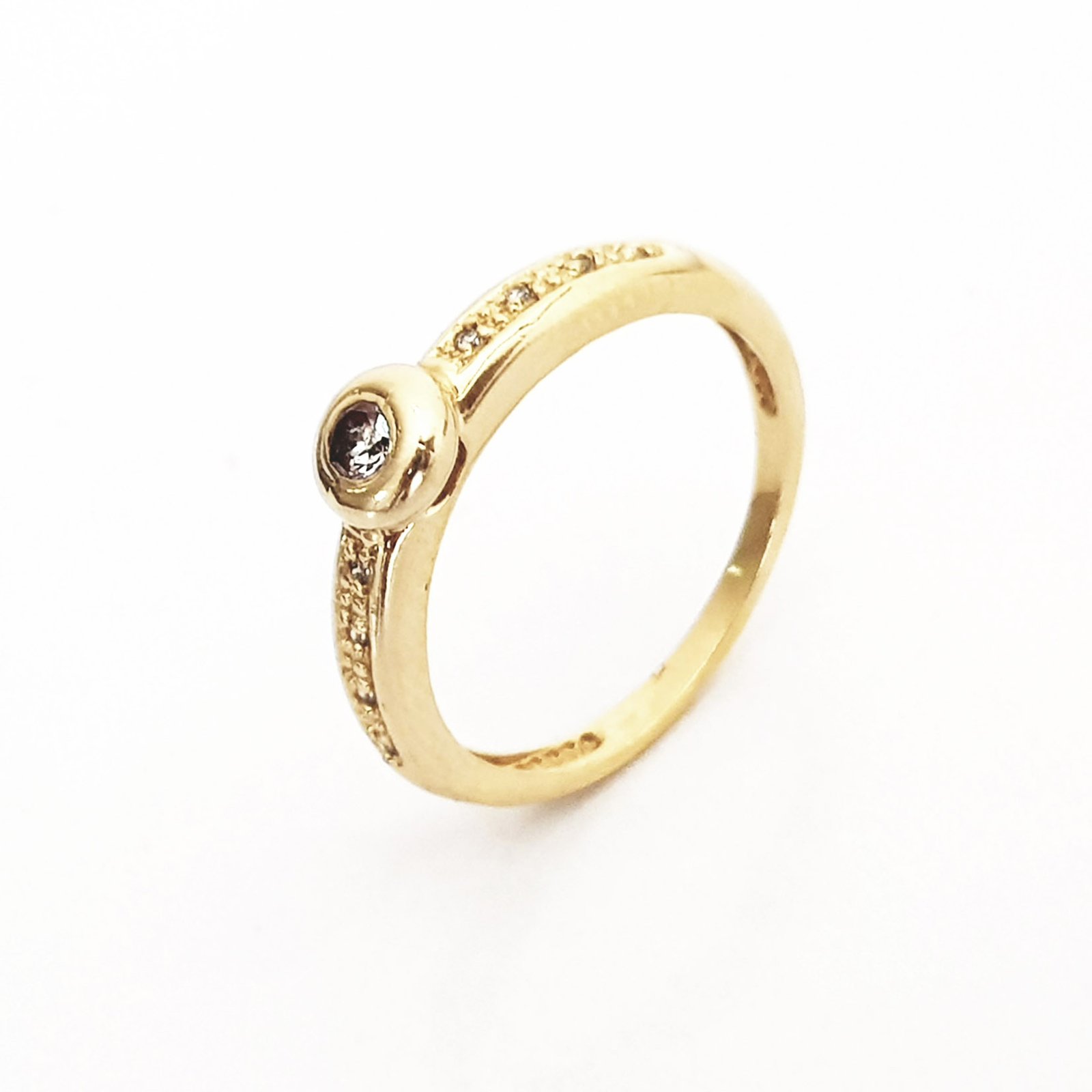 ANEL OURO 18K SOLITÁRIO BUDDY DIAMOND