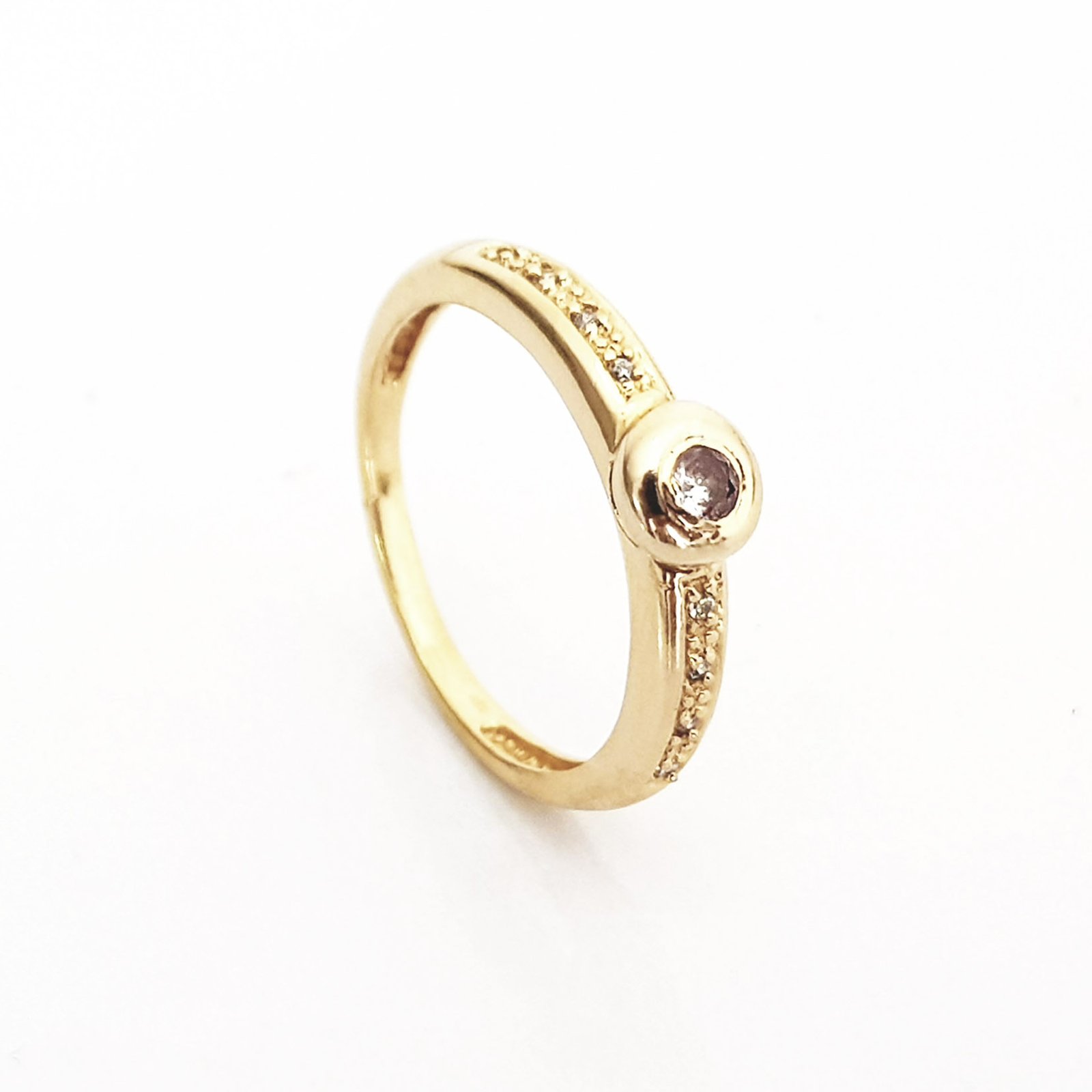 ANEL OURO 18K SOLITÁRIO BUDDY DIAMOND - Imagem 3