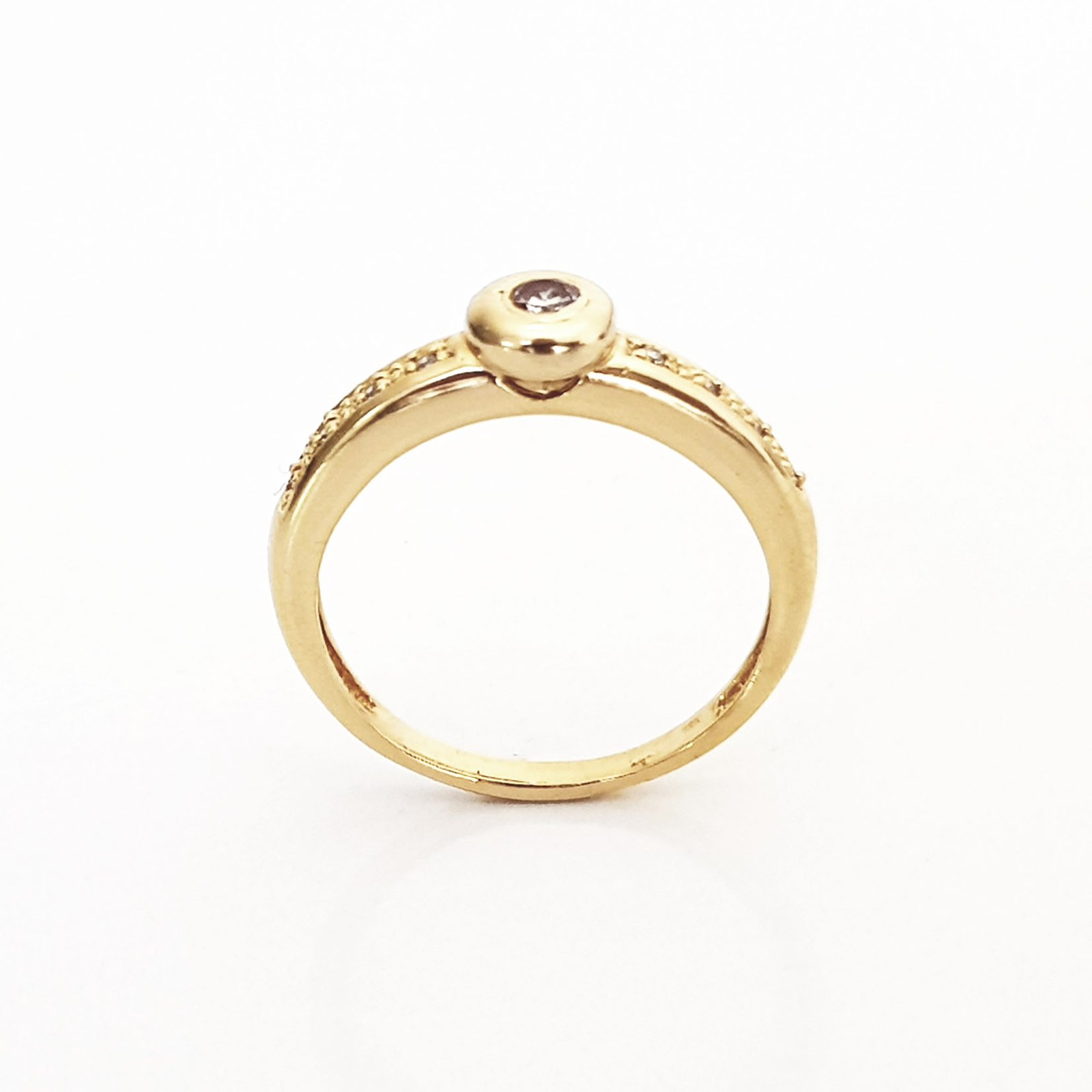 ANEL OURO 18K SOLITÁRIO BUDDY DIAMOND - Imagem 5