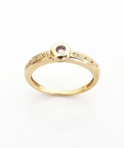 Alternative view of ANEL OURO 18K SOLITÁRIO BUDDY DIAMOND