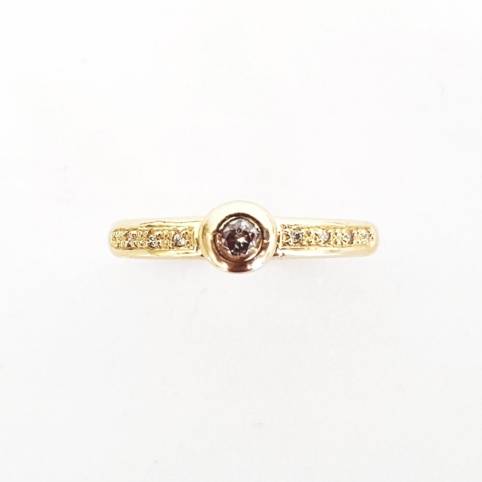 ANEL OURO 18K SOLITÁRIO BUDDY DIAMOND - Imagem 4