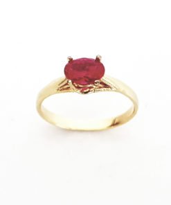 Alternative view of ANEL OURO 18K SOLITÁRIO STALK PEDRAS BRASILEIRAS