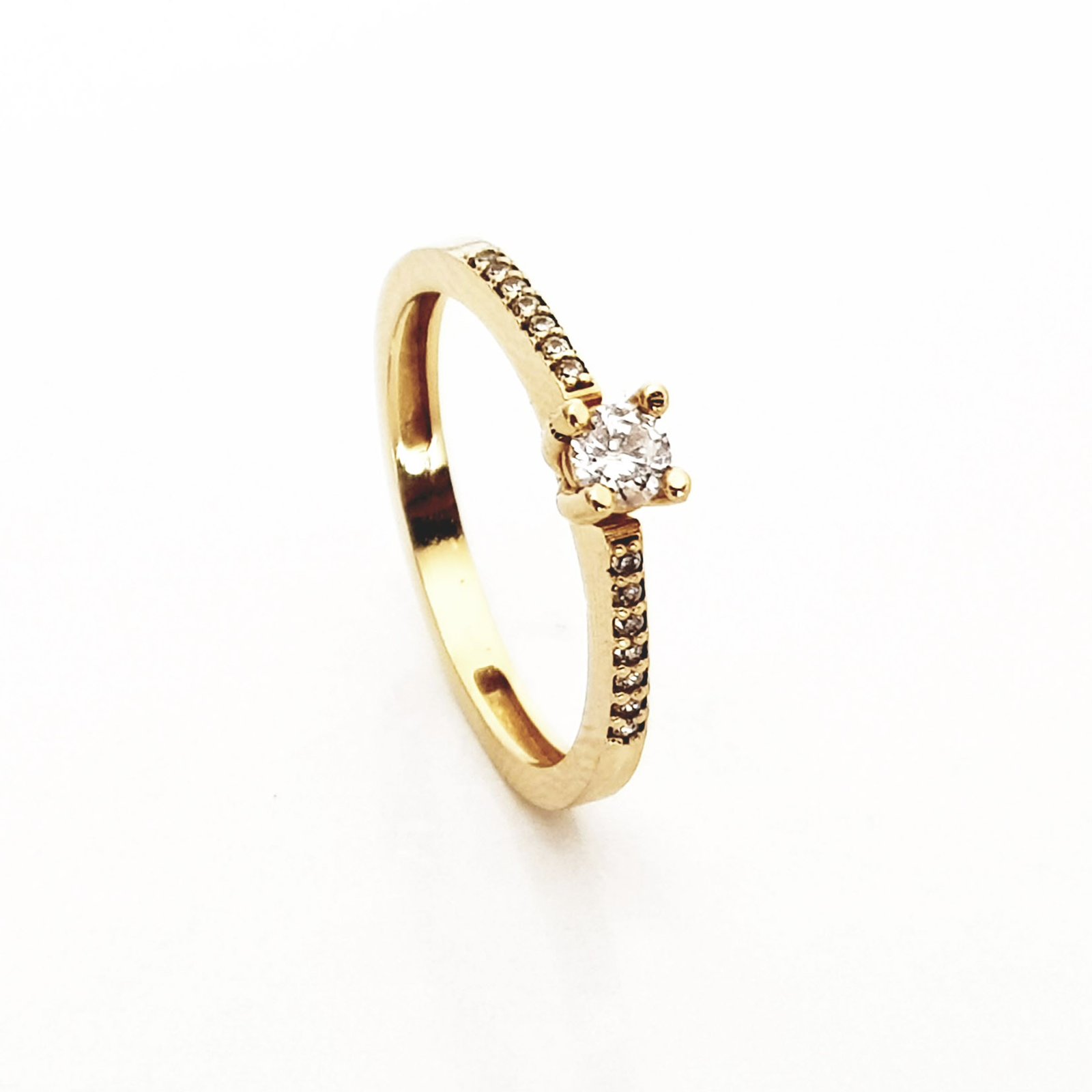 ANEL OURO 18K SOLITÁRIO ORCHID DIAMOND - Imagem 3